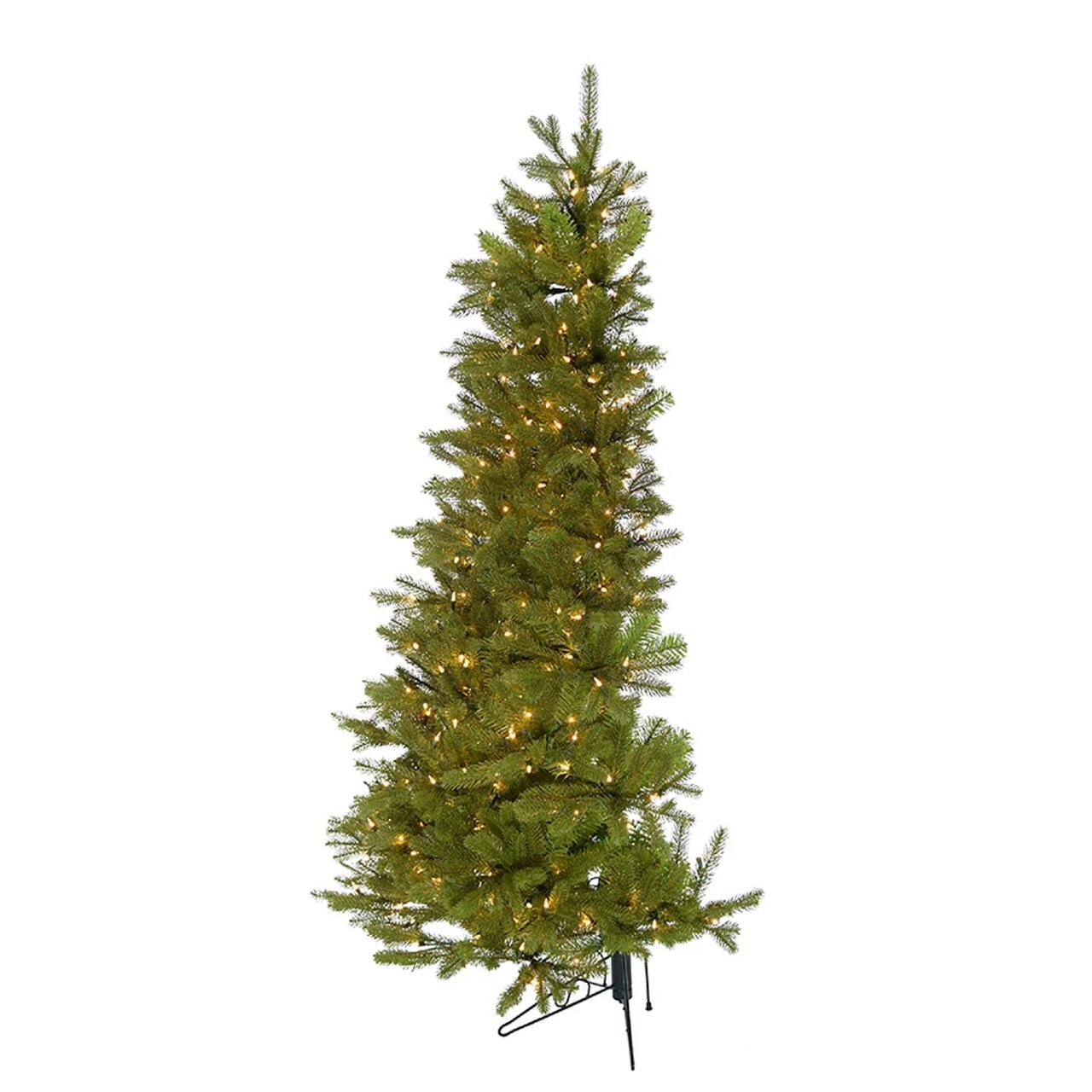 KSA 6' Pre-Lit PE Artificial Christmas Half Tree, Clear Lights